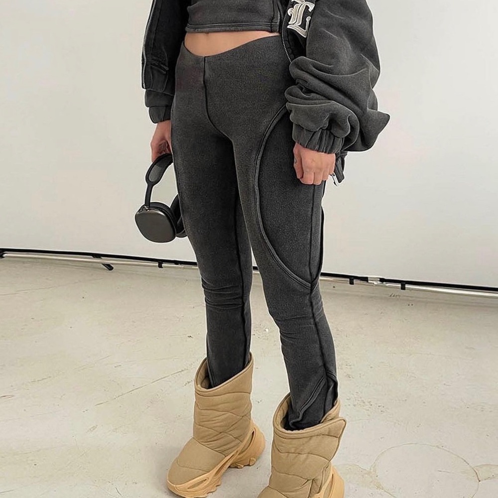 Hidden cult black wash leggings